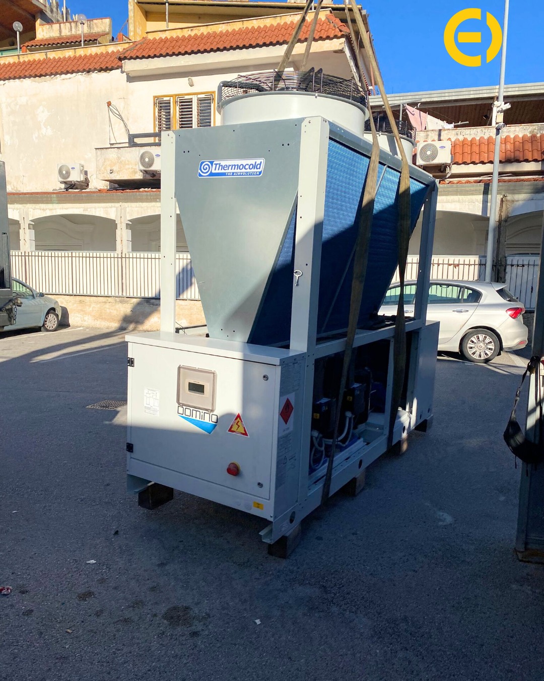 Pompa di calore installata presso il C.T.F. di Castellammare di Stabia