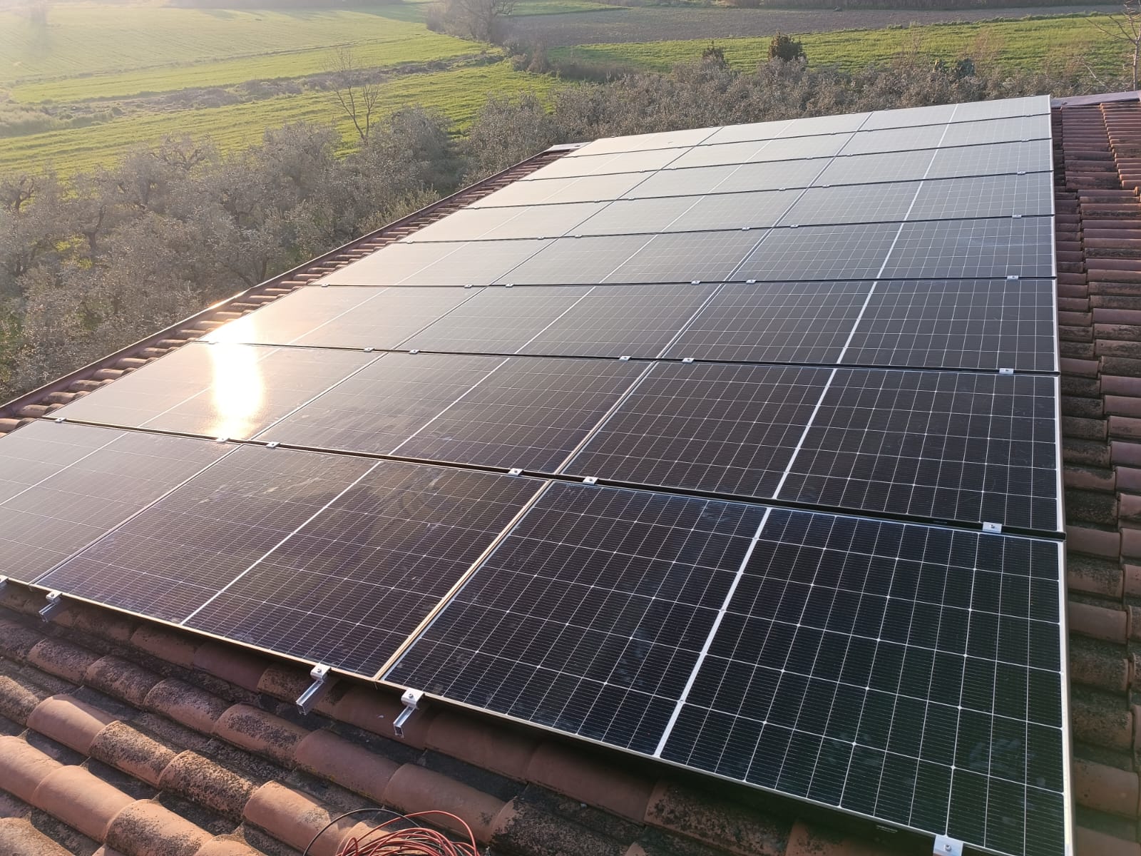 Impianto fotovoltaico presso Agriturismo al Gallo Verde